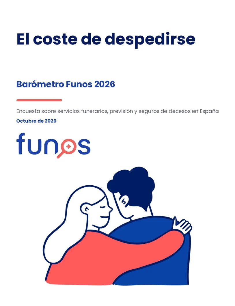 Portada del Barómetro Funos 2026, “El coste de despedirse”